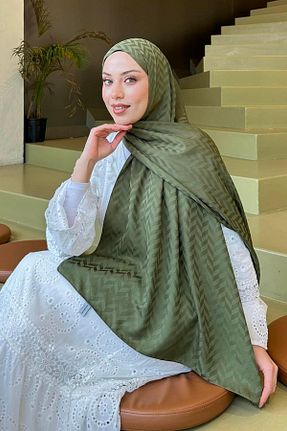 شال خاکی زنانه lamelif - کد 930343923