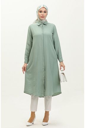 تونیک حجاب سبز زنانه ویسکون sefamerve - کد 834609805