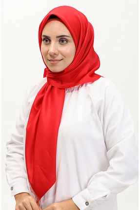 روسری قرمز 100 x 100 sefamerve - کد 837976262