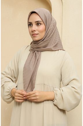 روسری قهوه ای شیفون sefamerve - کد 837975342