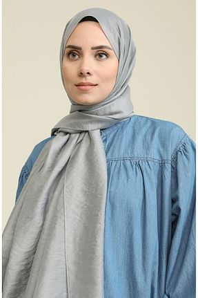 روسری طوسی پنبه ای sefamerve - کد 848429246