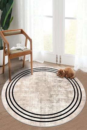 فرش بژ زیره ضد لغزش df home - کد 772543665