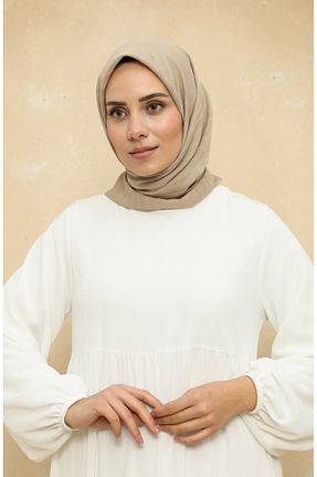 روسری بژ شیفون sefamerve - کد 837976102