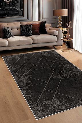 فرش مشکی زیره ضد لغزش Evimle - کد 922693587