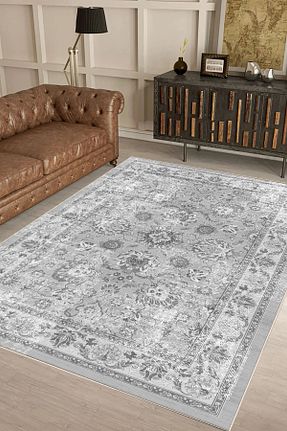 فرش طوسی زیره ضد لغزش Hülya Home - کد 824855879