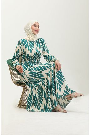 لباس حجاب سبز زنانه Relaxed sefamerve - کد 844844413