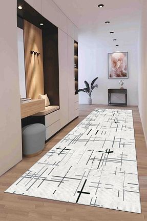 کناره طوسی پلی استر Hülya Home - کد 900624604