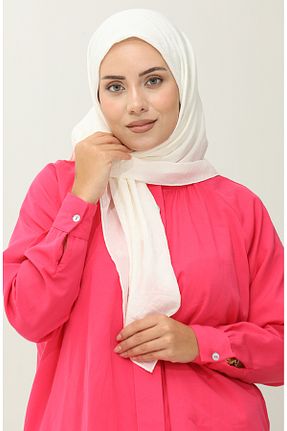 روسری بژ پنبه ای sefamerve - کد 837977357