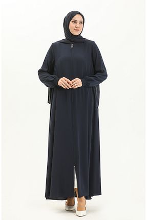 کلاه و ابایا سرمه ای زنانه بافتنی sefamerve - کد 833375822