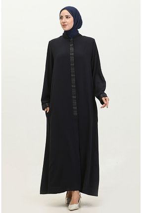کلاه و ابایا سرمه ای زنانه پلی استر sefamerve - کد 836069074