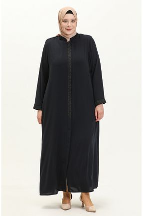کلاه و ابایا سرمه ای زنانه بافتنی sefamerve - کد 836069594