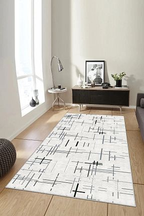 فرش طوسی زیره ضد لغزش Hülya Home - کد 899095040