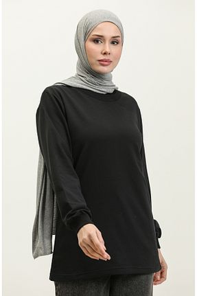 سوئیشرت حجاب مشکی زنانه پنبه ای sefamerve - کد 836069527