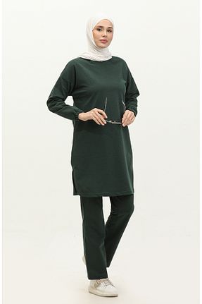 شلوار کرمگن سبز زنانه پنبه ای sefamerve - کد 836157540