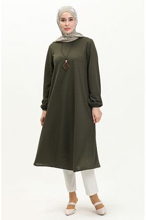 تونیک حجاب خاکی زنانه پلی استر sefamerve - کد 834610013