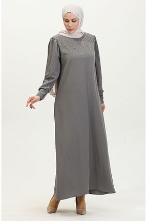 لباس حجاب طوسی زنانه رگولار sefamerve - کد 836070551