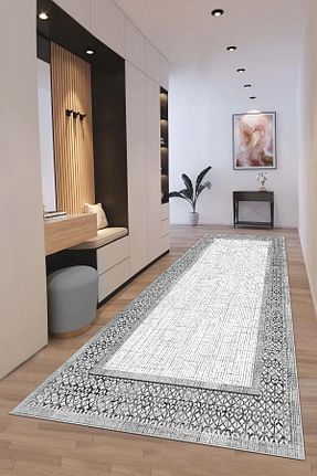 کناره طوسی پلی استر Hülya Home - کد 899689417