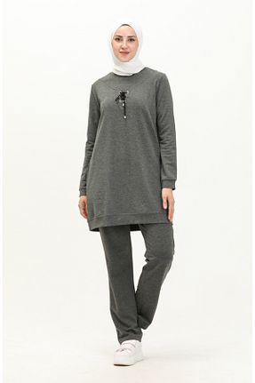 شلوار کرمگن طوسی زنانه رگولار sefamerve - کد 836131909