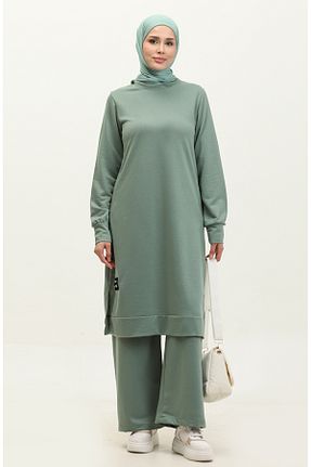 ست بالاتنه و پائین تنه حجاب سبز زنانه Relaxed sefamerve - کد 836309044