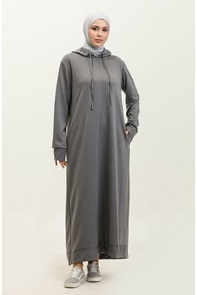 لباس حجاب طوسی زنانه رگولار sefamerve - کد 836070476