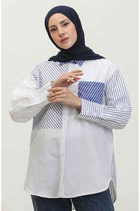 پیراهن حجاب سفید زنانه Relaxed sefamerve - کد 833381133