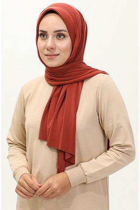 روسری نارنجی پلی استر sefamerve - کد 837975743