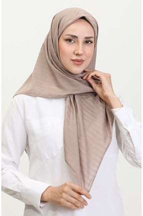 روسری قهوه ای شیفون sefamerve - کد 837975613