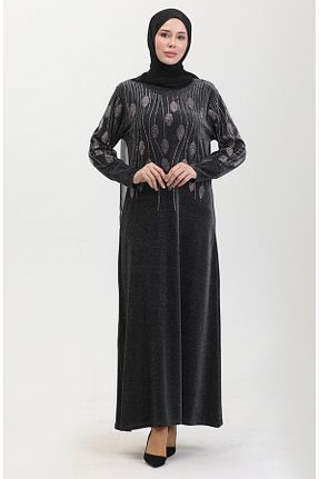 لباس مجلسی حجاب مشکی زنانه یقه ایستاده sefamerve - کد 846127619