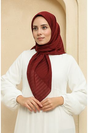 روسری زرشکی شیفون sefamerve - کد 837976239