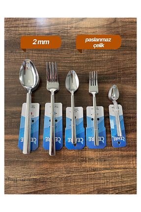 قاشق و چنگال و کارد متالیک 60 ENASHOP - کد 930382412