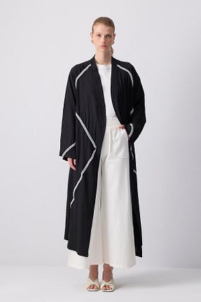 کافتان و کیمونو حجاب مشکی زنانه ویسکون Touche Prive - کد 930384755