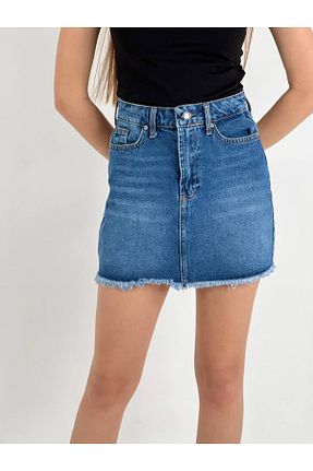 دامن آبی زنانه جین Butik - کد 879069671