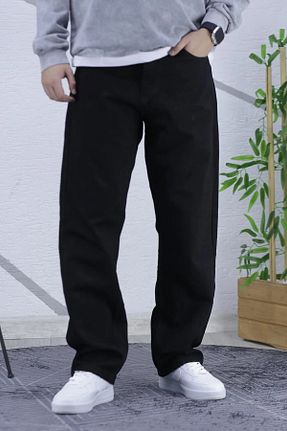 شلوار جین مشکی مردانه پاچه گشاد G Wear - کد 930382496