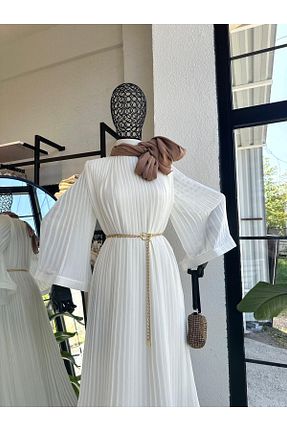 لباس حجاب سفید Çan moda ala - کد 930384563