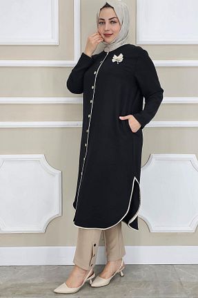 کلاه و ابایا مشکی زنانه پنبه ای PYS - کد 930414294