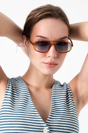 عینک آفتابی قهوه ای زنانه 55 Aqua Di Polo 1987 - کد 902356478