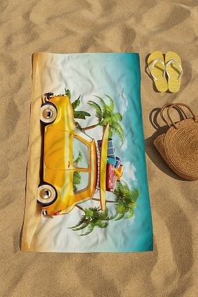 حوله ساحلی رنگی زنانه چاپی denizlicotton - کد 930458686