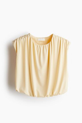 بلوز زرد زنانه ساده H&M - کد 930515677