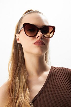 عینک آفتابی قهوه ای زنانه 55 Aqua Di Polo 1987 - کد 111216439