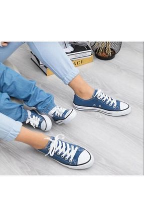 کفش اسنیکر آبی زنانه بند دار ROSTO - کد 930422519