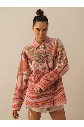 پیراهن نارنجی زنانه رگولار Xint - کد 674214429