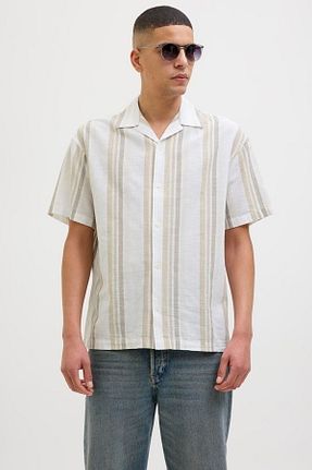 پیراهن سفید مردانه Relaxed Jack & Jones - کد 930460788