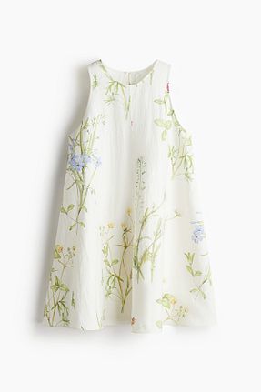 لباس سفید زنانه پلی استر H&M - کد 930460320