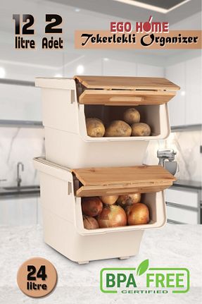 سبد سیب زمینی پیاز پلاستیک ego home - کد 376186067