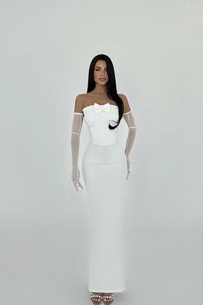 لباس سفید زنانه بافتنی Eyyo - کد 930524653