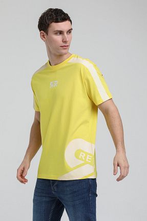 تیشرت زرد مردانه اسلیم فیت NEW WORLD POLO - کد 930476457