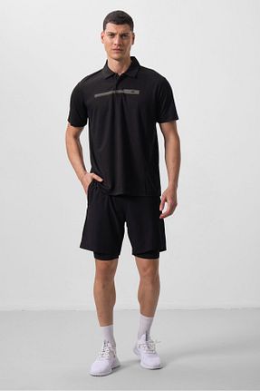 شلوارک و برمودا مشکی مردانه رگولار TOMMY LIFE - کد 904679041