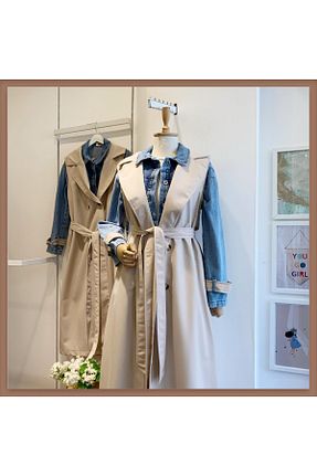 ترنچکت بژ زنانه پنبه ای Faya Boutique - کد 930524853