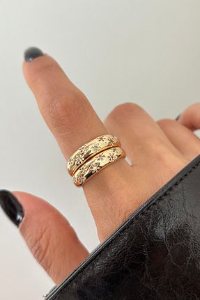انگشتر جواهر متالیک زنانه زیرکن Lavian Accessories - کد 930492511