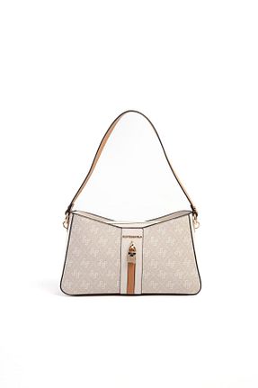 کیف دوشی بژ زنانه چرم مصنوعی Silver Polo - کد 930537726